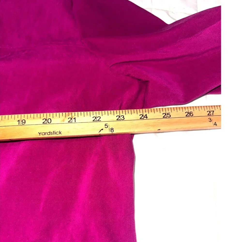Notations Woman Fuchsia Zip-Up Jacket Size XL Cotton Blend - Picture 5 of 5